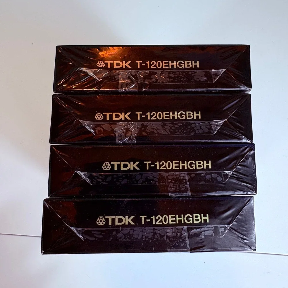 4 Pack TDK EHG T-120 VHS Tapes Sealed Blank 6 Hour Extra High Grade